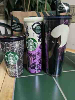 Starbucks Limited Edition Halloween 2021 Glow in the Dark Lot - Sold on eBay Sep 03, 2021 for $120.00