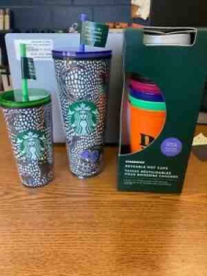 Starbucks 2020 Halloween Glow in The Dark Tumbler and hot cup set - Sold on eBay Aug 15, 2021 for $115.00