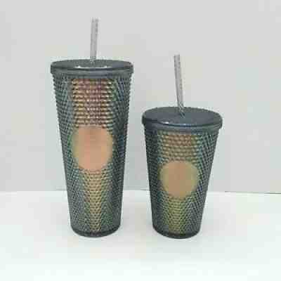 2 Pack Starbucks Halloween/Fall 2020 - Black Iridescent Studded Tumblers - Sold on eBay Jun 19, 2021 for $79.99