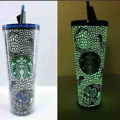 Starbucks Exclusive 2020 Halloween 24 oz. Glow In The Dark Tumbler Cup NWT Venti - Sold on eBay Jul 26, 2021 for $74.99