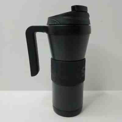 2016 Starbucks 16oz Stainless Steel Travel Mug - Black w/ Rubber Grip & Handle - Sold on eBay Sep 11, 2021 for $27.77
