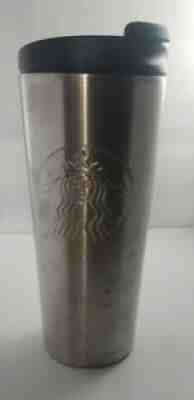 Starbucks 2016 Stainless Steel Embossed Mermaid Tumbler 16 oz Coffee Mug Silver - Sold on eBay Jun 21, 2021 for $12.00
