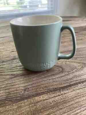 STARBUCKS 2010 16oz Sage Green Embossed New Bone China Coffee/Tea Mug Cup - Sold on eBay Sep 16, 2021 for $5.00