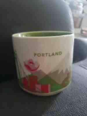 Starbucks Coffee PORTLAND You Are Here Collection Mug Cup 14 fl oz Green lining - Sold on eBay Jun 29, 2021 for $9.99