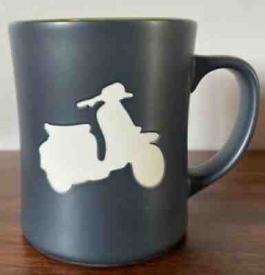 Starbucks Mug, 2011 Etched Scooter Vespa - Matte Black with Green Inside - Sold on eBay Jun 30, 2021 for $5.99