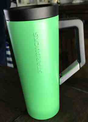 Starbucks 16 oz Travel Cup Mug Matte Green With Clip Handle RARE - Sold on eBay Jul 31, 2021 for $26.99