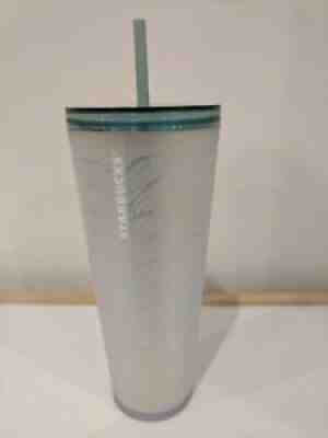 2021 NEW Starbucks Mermaid Tail Cold Tumbler 24oz Iridescent Matte Undersea Cup - Sold on eBay Sep 12, 2021 for $35.00