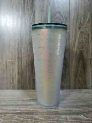 2021 NEW Starbucks Mermaid Tail Cold Tumbler 24oz Iridescent Matte Undersea Cup - Sold on eBay Jul 26, 2021 for $34.95