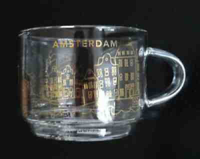 Starbucks City Mug Cup Glass YAH Christmas Amsterdam Netherlands 14oz NEW - Sold on eBay Jul 07, 2021 for $49.95