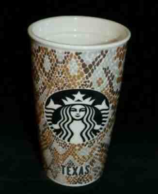 Starbucks Texas Snake Scales Ceramic Traveler Coffee Tumbler 12oz 2015 (NO LID) - Sold on eBay Jul 13, 2021 for $23.50