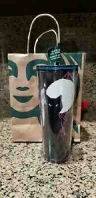 Starbucks Halloween Tumbler 2021 Black Cat (moon glows in the dark) - Sold on eBay Sep 06, 2021 for $50.00