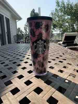 STARBUCKS Pink Beetle Bug Mermaid Siren Logo Cold Cup Venti TUMBLER 24 Oz RARE! - Sold on eBay Aug 15, 2021 for $217.50