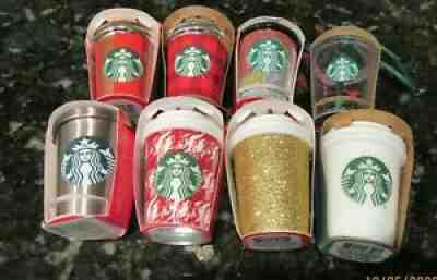NEW NIB Lot/8 Vintage STARBUCKS DRINK MUG CUP CHRISTMAS ORNAMENTS - Sold on eBay Aug 22, 2021 for $23.50