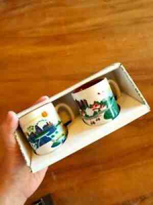 [STARBUCKS MUG ] Demitasse Set of Two ( Bali & Ubud ) LIMITED EDITION - Sold on eBay Jun 23, 2021 for $33.00