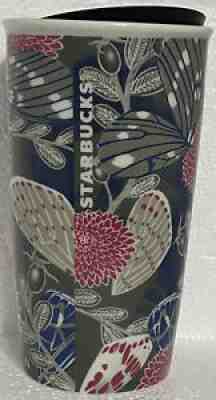 2019 STARBUCKS 12 Oz. CERAMIC Tumbler FLORAL BUTTERFLY Limited Edition BRAND NEW - Sold on eBay Aug 14, 2021 for $35.00