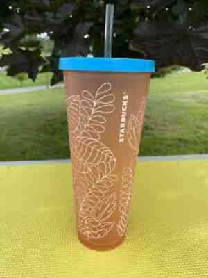 Starbucks RARE Matte Coral Tropical Venti Tumbler 24 Ounce 2017 - Sold on eBay Jun 25, 2021 for $89.00