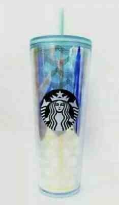 Starbucks Tumbler Mermaid 24oz Iridescent Siren Scales SKU Venti Cold Cup New - Sold on eBay Jun 24, 2021 for $36.00