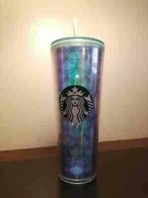 Starbucks Tumbler Mermaid 24oz Iridescent Siren Scales Rare Venti Cold Cup - Sold on eBay Aug 21, 2021 for $29.99