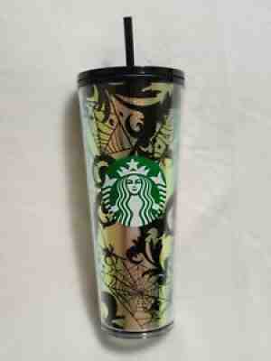 2021 Starbucks Halloween Spider Web Foil Tumbler 24 oz - Sold on eBay Sep 17, 2021 for $37.00