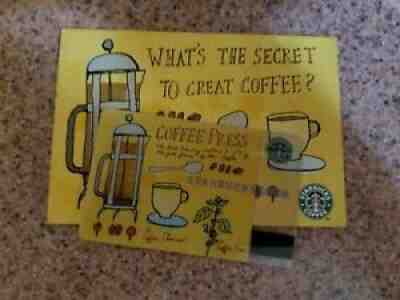 2003 STARBUCKS COFFEE PRESS Gift Card in Nr MINT Shape with it's Matching Sleeve - Sold on eBay Jul 30, 2021 for $11.01