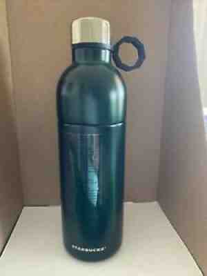 Starbucks Water / Coffee Bottle Green Double Wall Stainless Steel 20 Oz 3pc - Sold on eBay Aug 08, 2021 for $21.90