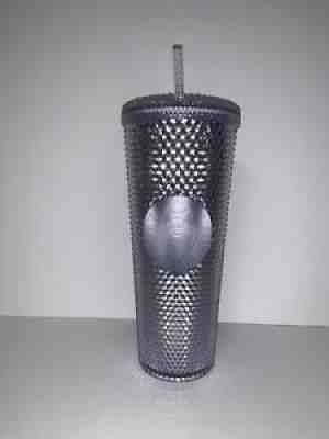 NEW STARBUCKS Platinum Studded Cold Cup Tumbler Winter Holiday 2019 24 Oz. - Sold on eBay Sep 13, 2021 for $36.99