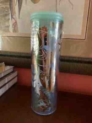NEW Starbucks Mint Lid Gold Clear Siren Mermaid Water Plastic Tumbler Cup 16 oz - Sold on eBay Sep 18, 2021 for $12.00