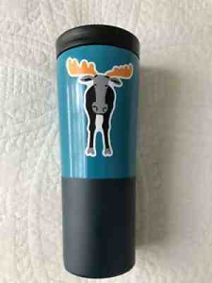 STARBUCKS TRAVEL MUG ~2016 Insulated Metal Tumbler~Teal With Moose 16oz - Sold on eBay Jul 18, 2021 for $12.99