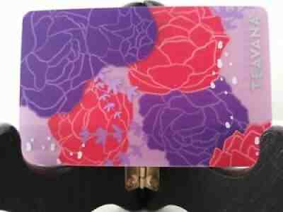 STARBUCKS CARD 2016" TEAVANA " BEAUTIFUL CARD~ RARE~ MINT~PURPLE & RED FLOWERS - Sold on eBay Jul 22, 2021 for $5.95