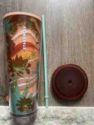 Starbucks Terracotta Desert sold Cactus Succulent Tumbler 2019 Rare 24 OZ