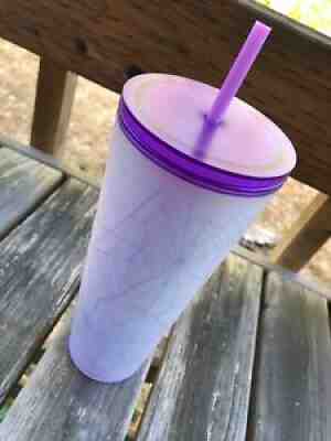 Starbucks 2021 Purple and Frosted White Spiderweb Halloween Tumbler 24oz HTF - Sold on eBay Sep 16, 2021 for $145.00