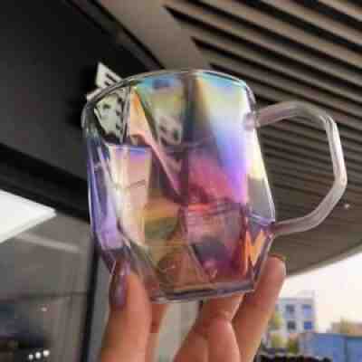 Starbucks Limited Colorful Aurora Gradient Girl Heart Glass Cup with Handle New - Sold on eBay Aug 20, 2021 for $31.34
