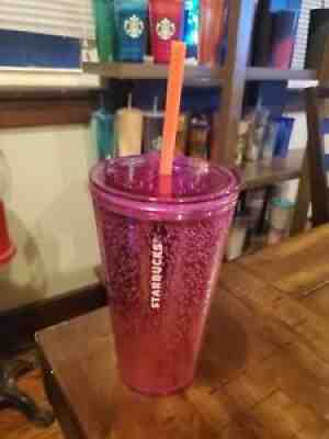 Starbucks New Summer 2021 Bubble Seed Pink Ombre 16 oz cold Tumbler Cup - Sold on eBay Jul 27, 2021 for $11.50