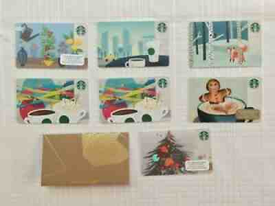 Lot of 7 STARBUCKS Gift Cards Coffee Fox Gingerbread Plants Collectible No Value - Sold on eBay Jun 27, 2021 for $7.99