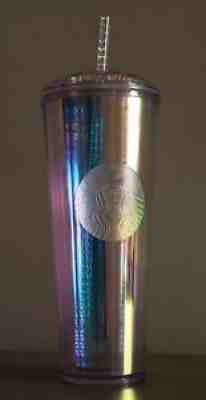 Starbucks Iridescent UNICORN KALEIDOSCOPE Tumbler w/ Diamond Dome Lid â?¢ 24oz NEW - Sold on eBay Sep 15, 2021 for $36.00