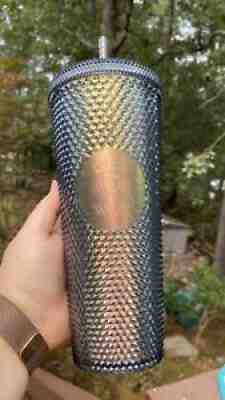 Starbucks 2020 Iridescent Dark Bling Rainbow Unicorn Studded Cold Cup Tumbler - Sold on eBay Jul 31, 2021 for $43.00