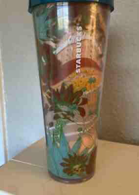 Starbucks Terracotta Desert Acrylic Cold Tumbler 24oz Venti Cactus Summer Read* - Sold on eBay Aug 14, 2021 for $18.50