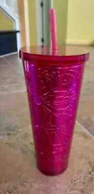 Starbucks NWT Magenta Foil Embossed Cup 24 oz - Sold on eBay Aug 09, 2021 for $200.00