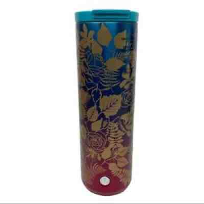 Starbucks Fall '20 16oz Stainless Steel Ombre Tumbler Rose Blue Pink Pop Lid New - Sold on eBay Aug 07, 2021 for $25.00