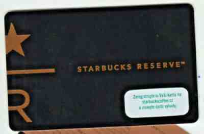 STARBUCKS RESERVE CARD CZECH REPUBLIC black - gold 2019 !!! RARE not used empty - Sold on eBay Aug 26, 2021 for $9.95