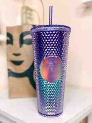 STARBUCKS Studded Mermaid Blue Teal Purple Ombre Venti Bling Tumbler Cup 24oz. - Sold on eBay Jul 16, 2021 for $56.00