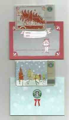 GREECE Starbucks cards OLD " Christmas Tree + City Skate " 2005 - VERY RARE - Sold on eBay Aug 30, 2021 for $79.50