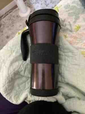 Starbucks Coffee Stainless Steel Non-Slip Travel Mug w/ Handle and Lid 2009 16oz - Sold on eBay Aug 05, 2021 for $14.99