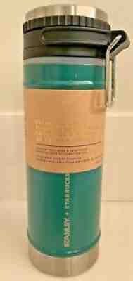 NEW! Starbucks Stanley Green Travel Coffee Stainless Steel Tumbler 16oz Thermos - Sold on eBay Sep 14, 2021 for $19.95
