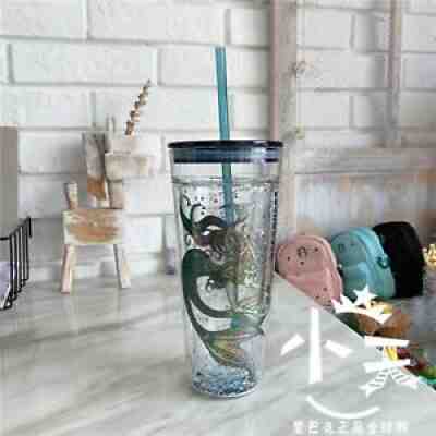 2021 Starbucks Mermaid 20oz Double Wall Cold Glass Cup Tumbler 591ml Clear - Sold on eBay Aug 01, 2021 for $48.00