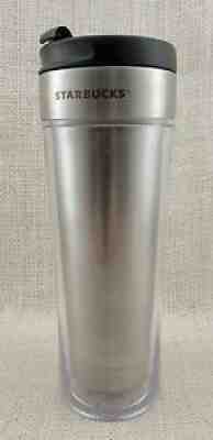 2011 Starbucks Stainless Doodle It 16 oz Coffee Tumbler with Clear Plastic Outer - Sold on eBay Aug 11, 2021 for $13.50