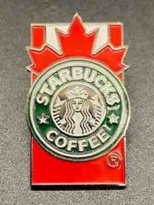 VTG Starbucks Enameled Pin w/Canadian Flag Background Old Logo EUC - Sold on eBay Aug 28, 2021 for $20.00