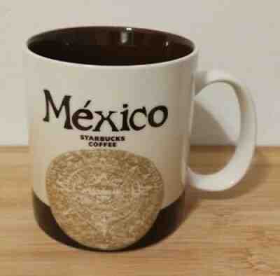 Starbucks MEXICO Global Icon Coffee Mug Collectible Cup 16oz Brown Maya Aztec - Sold on eBay Aug 05, 2021 for $14.95