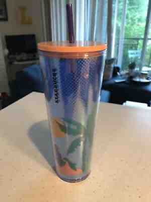 Starbucks Summer 2020 Blue Mermaid Island Cold Cup Iridescent Tumbler 24 Oz - Sold on eBay Aug 28, 2021 for $15.49