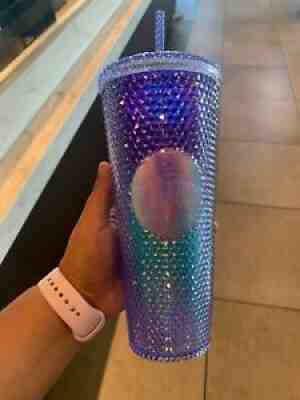 STARBUCKS 2021 NEW Mermaid blue and purple ombre Studded Cup ð??¥ - Sold on eBay Aug 26, 2021 for $45.00